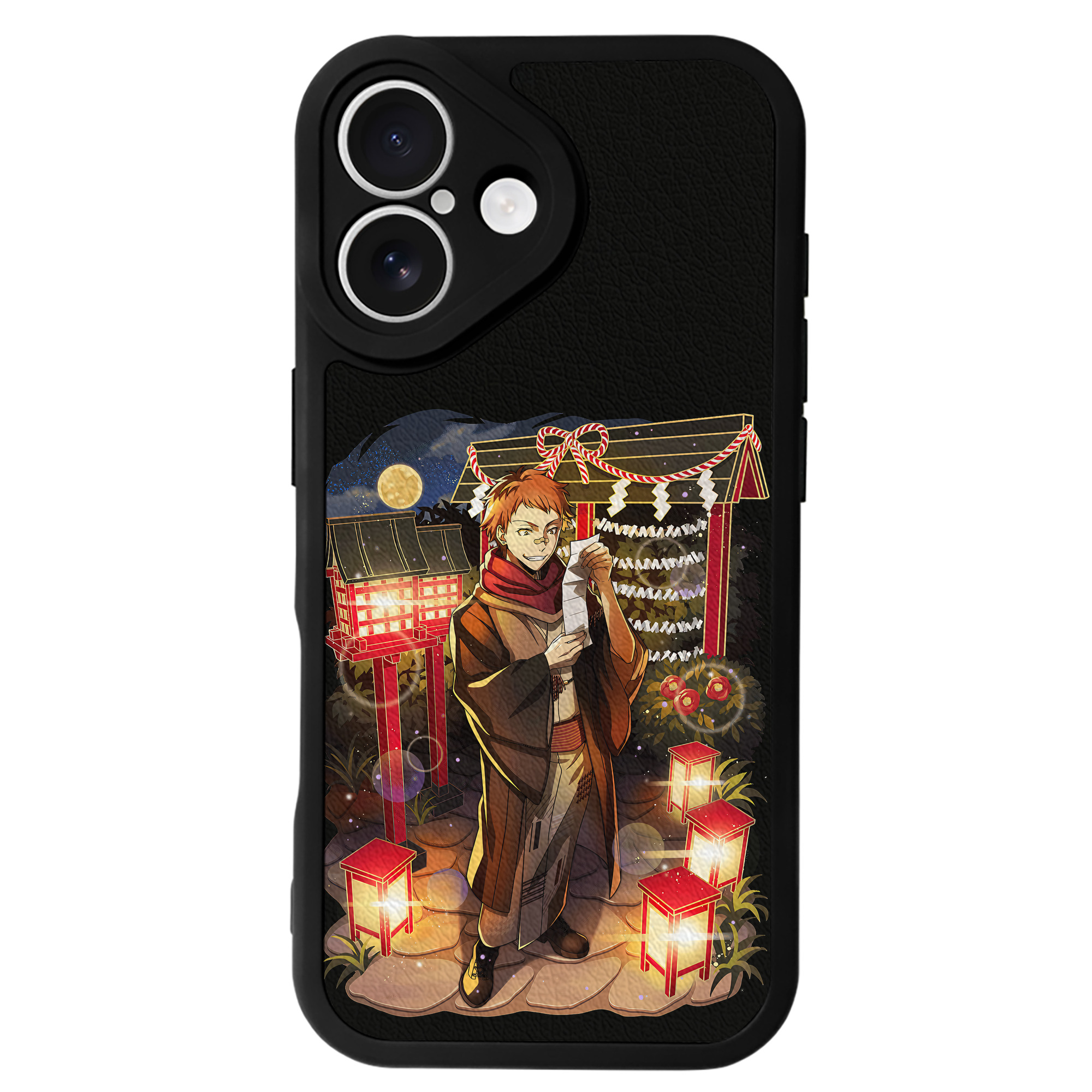 （画像用） 文豪ストレイドッグス Bungo Stray Dogs 【iPhone 16シリーズ対応】シリコンスマホケース（レザー調） 材質：シリコン
